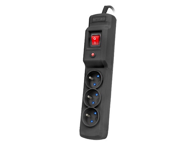 LISTWA ZASILAJĄCA ARMAC MULTI M3 3M 3X 230V PL CZARNA 1