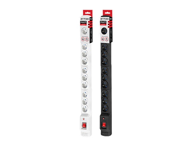 LISTWA ZASILAJĄCA RACK 19" ARMAC MULTI M12 5M 12X 230V PL MONTAŻ PIONOWY CZARNA 5
