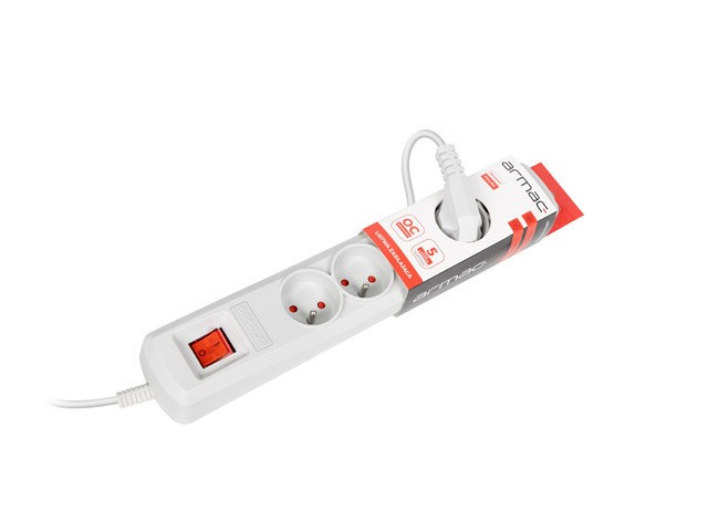 LISTWA ZASILAJĄCA ARMAC ARC5 5M 5X 230V PL SZARA 5